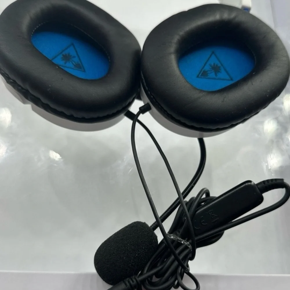 White and Blue Gaming Headset